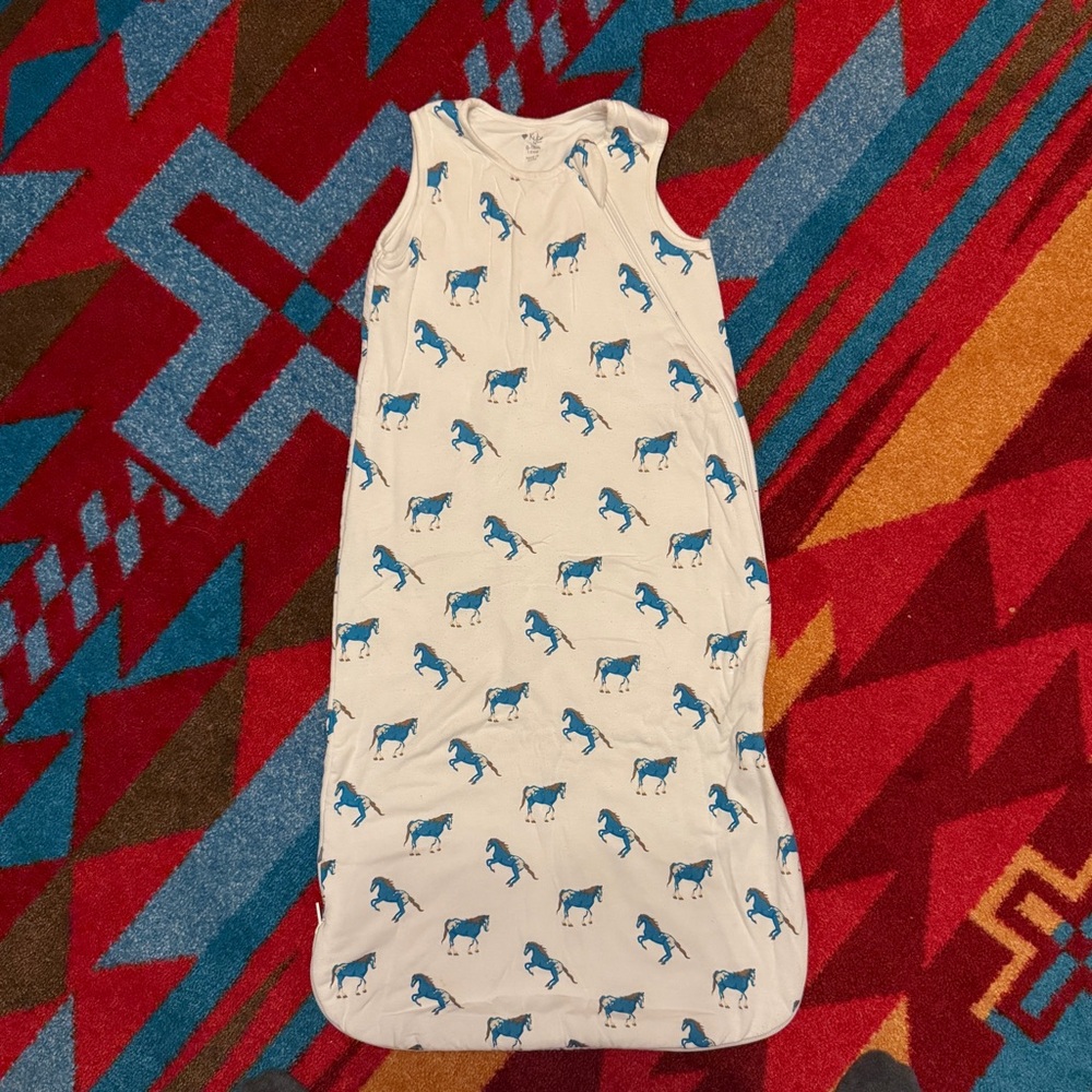 Kyte Baby Sleep Sack - Blue Horses Print